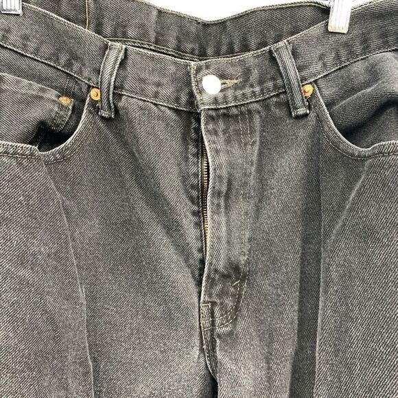 Levi's 550 Size 36 x 32 (tag) Black Relaxed Fit Jeans - Picture 4 of 7